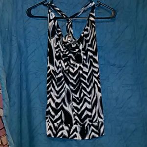 Zebra print tank top